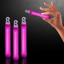 Windy City Novelties - 25 Pack - 6" Premium Glow Sticks | Pink | for Emergency Preparedness, Glow Party Favors, 4th of July Party Supplies, Raves, EDM Concerts, Birthday Parties.