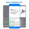 RALANDA 10 Inch Square Rainfall Shower Head, Ultra Thin, Chrome,
