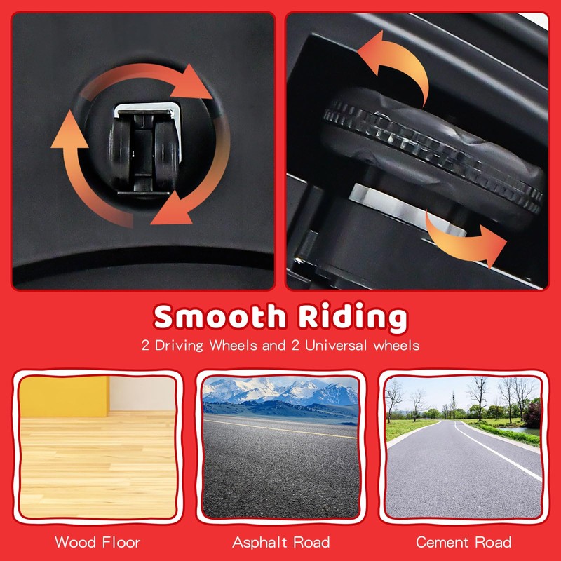 HONEY JOY 12V Toddler Bumper Car, Battery Powered Baby Ride