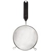 Fackelmann Metal/Plastic Strainer, Tinplate Black/Silver, 34 x 16 x 7