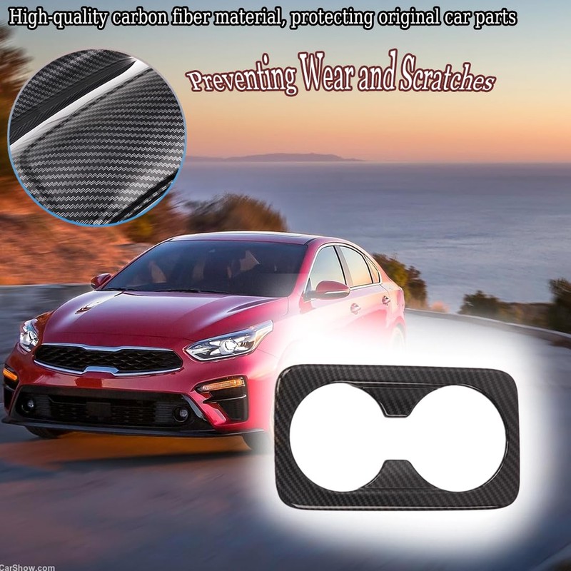 MUXEE Rear Water Cup Holder Panel Decoration Material for Kia