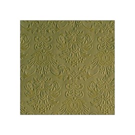 Ambiente Napkin Elegance Olive Green - 15 Napkins per Pack, 33 x 33 cm