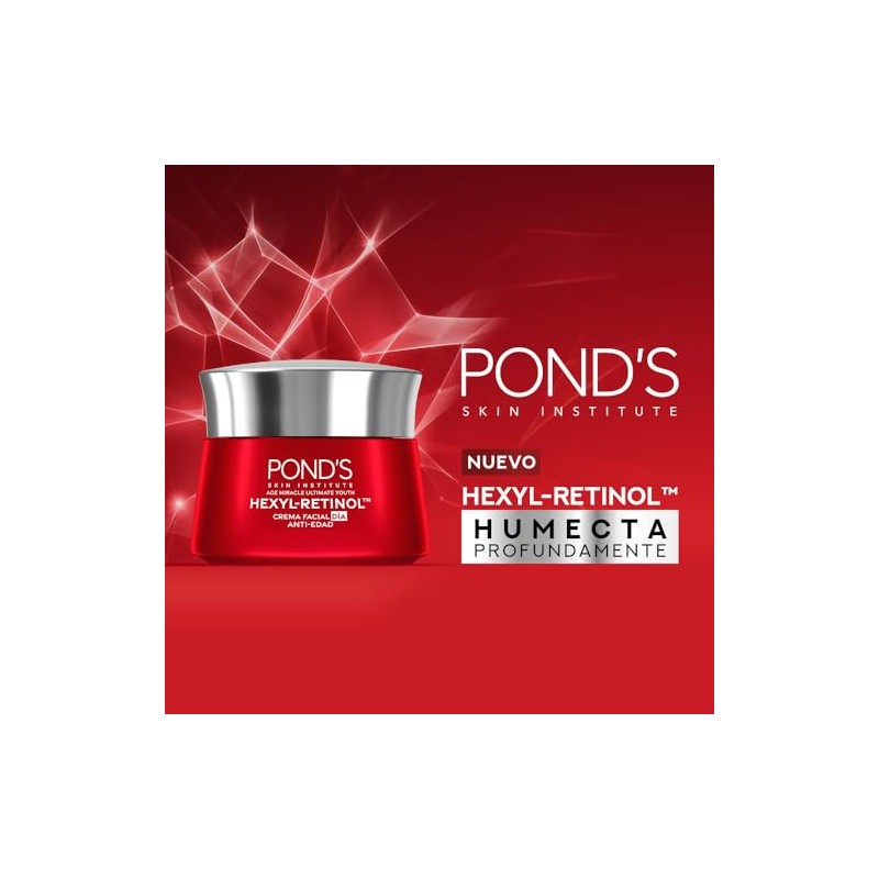 PONDS Crema Facial Antiedad Día Age Miracle Ultimate Youth, 50g
