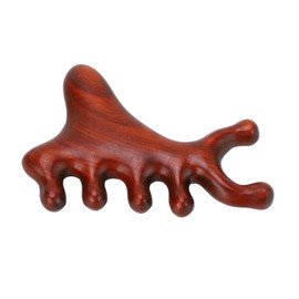 Wooden Massage Comb Wide Teeth Relieve Reduce Stress Meridian Scraping Comb Fish Shaped