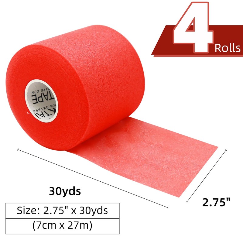 OKTAPE-6214 Underwrap Tape Pre-Wrap Tape (4 Rolls) 2.8 x 10.6