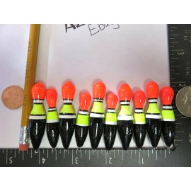 Unbranded 10 NEW WOOD SLIP FLOATS / BOBBERS PANFISH  ICE FISHING NO FREEZE UP ON LINE B271