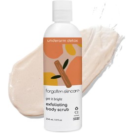 Forgotten Skincare- Exfoliante corporal Get It Bright para axilas oscuras, área del bikini y granitos con ácido glicólico.