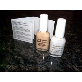 Sally Hansen Hard as Nails Polish French Manicure Kit NEARLY NUDE BEIGE + Guides