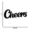 Cheers Lettering - Decorative Bar Wall Sign - Counter Decoration
