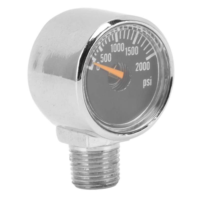 2000psi Pressure Gauge 1/8NPT Mount CO2 Cylinder Filling Pressure Meter