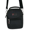Bag Street International Small Black Shoulder Bag for Men with