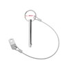 zalati Quick Release Pin 316 Stainless Steel with Lanyards for