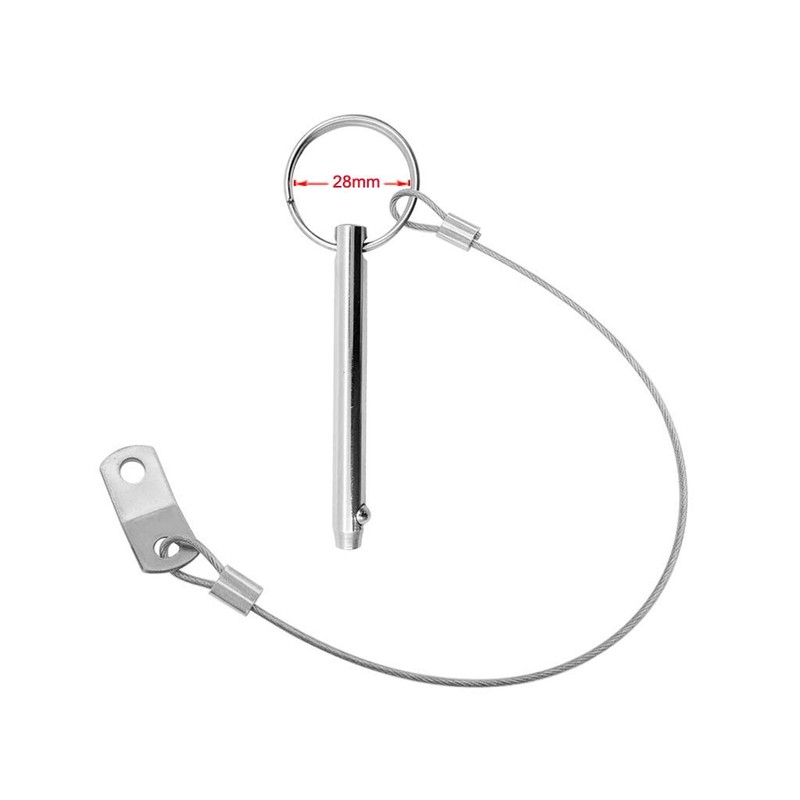zalati Quick Release Pin 316 Stainless Steel with Lanyards for