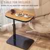 Windpost C Shaped Side Table,Adjustable Height C Shaped End Table,360°Swivel
