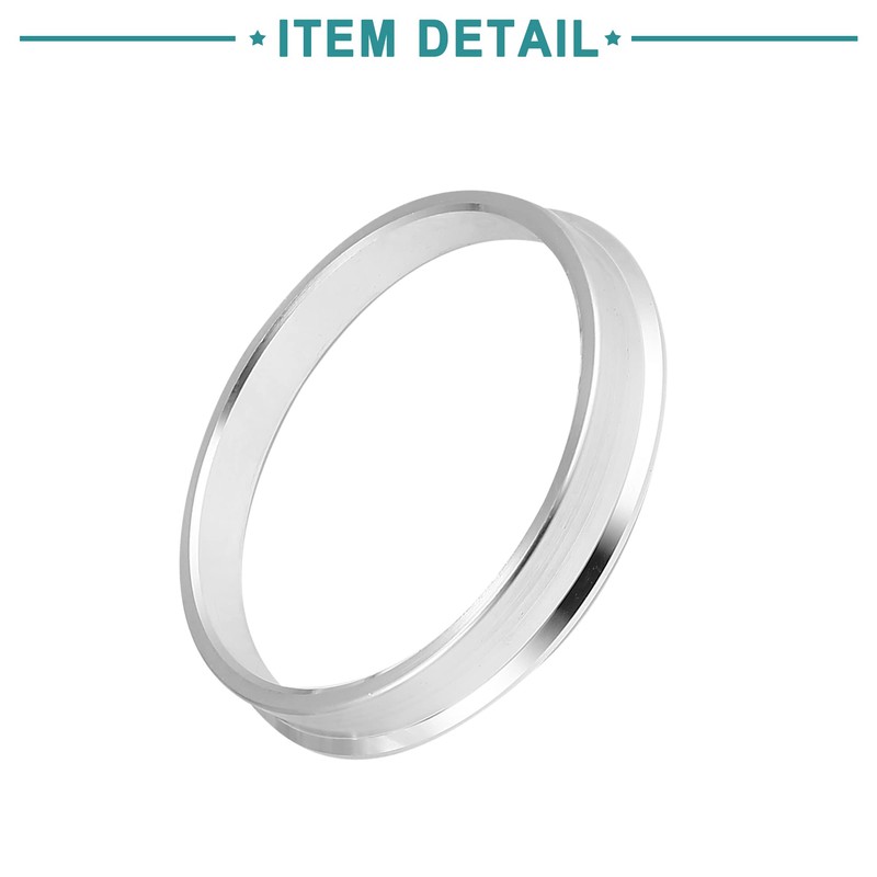 ACROPIX 66.6 to 60.1mm Hub Centric Rings Silver Tone -