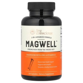 Live Conscious MagWell 3-in-1 Advanced Formula Capsules, 120 Tablets, 1 Piece / 라이브컨셔스 MagWell 3-in-1 어드밴스드 포뮬러 캡슐 120정, 1개