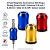 3Pcs Screwdriver Head Magnetic Ring, Strong Alloy Magnetic Screw Ring