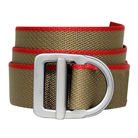 Bison Designs 540CRD XL Delta Belt, Coyote Brown/Red, 46"