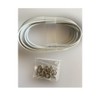 HomeElabador 4M WHITE WINDOW NET CURTAIN WIRE NET CORD CABLE