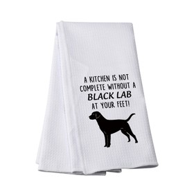 Black Lab Kitchen Towel A Kitchen is Not Complete Without A Black Lab Kitchen Towel Black Lab Lover Gift (A BLACK LAB-T)