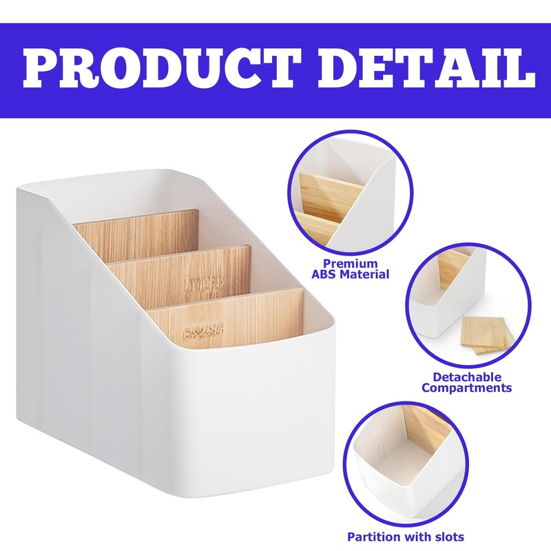 TOATELU 1 x Remote Control Holder Organiser: Table Organiser with