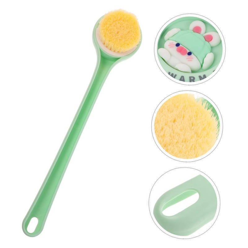 Healeved Shower Back Scrubber Long Handled Bath Brush Soft Bristles