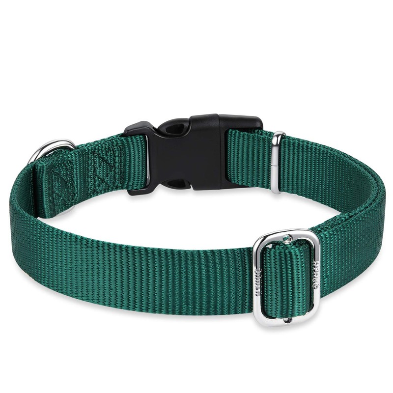 Hyhug Design Classic Basic Nylon Dog Collar, Can Install Dog