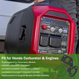 Carburetor Bowl Gaskets Set Rebuildb Kit for Honda EU2000i Carburetor Bowl Gaskets Set Gasket Kit - Pilot Jet O-Ring