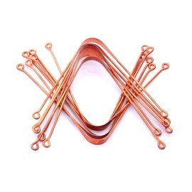 HealthAndYoga(TM) Copper Tongue cleaners-12 pieces