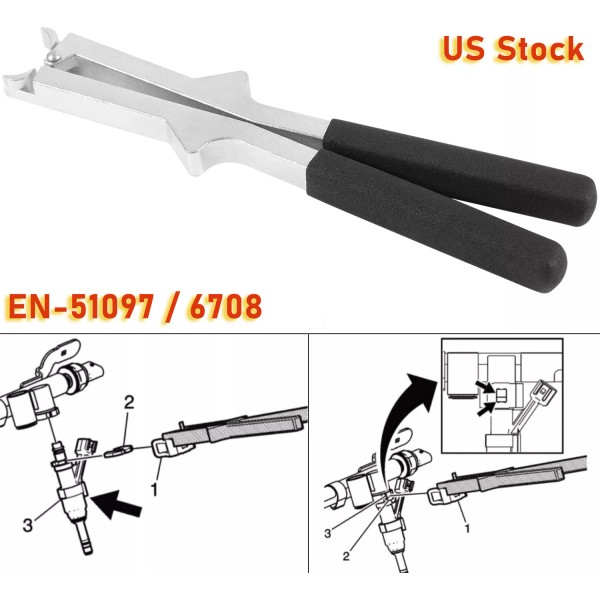 Camoo 6708 Injector Retaining Clip Replacer for Select 2013 and