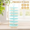 MODOWEY Rotating Earring Holder Organizer Display Tree with Metal Tray,