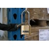 ABUS 180/50 Solid Brass Combination Padlock, Long Stainless Steel Shackle