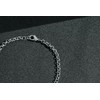 THE BLING KING 4mm Silver Plated Diamond Cut Pattern Belcher