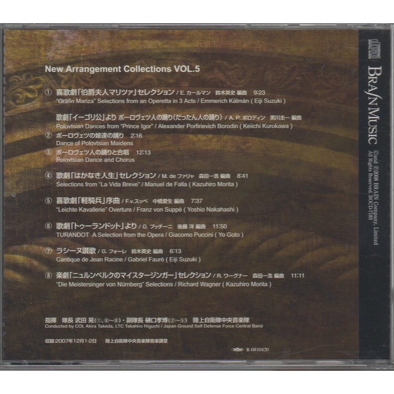 ニュー・アレンジ・コレクションVol.5 喜歌劇「伯爵夫人マリツァ」セレクション