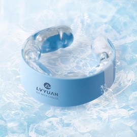 LVYUAN Neck Cooler, Naturally Freezing at 28°C, 3 Hours of Cooling, PCM Cooling Technology, Ergonomic Design, Heat Stroke Prevention, One Size Fits Most, Ice Ring, Cool Neck for Sports, Outdoors