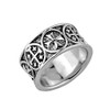 925 Sterling Silver Alternating Gothic and Jerusalem Cross Band Ring
