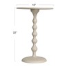 Bloomingville Hammered Metal Table, White