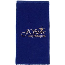 TheJStoreOnline Large Luxury Polishing Cloth for Watches Silver Gold, Diamond, Platinum Jewelry 12 x 15 inches Double Stitched 100% Cotton Anti Tarnish for a Streak Free Shine