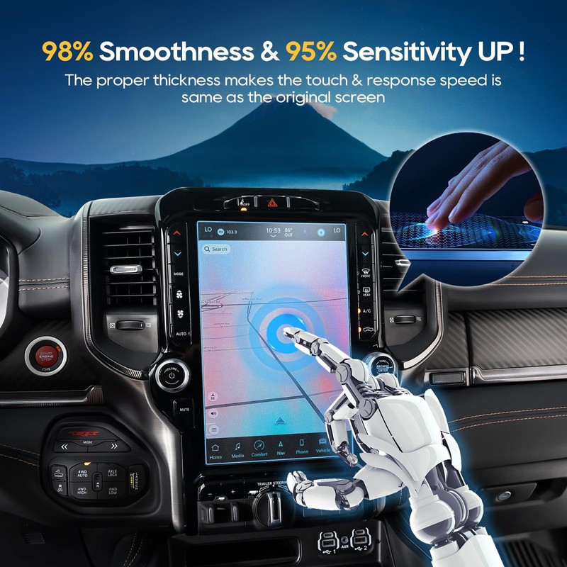 LFOTPP For 2025 Dodge RAM Screen Protector - 2019-2025 RAM