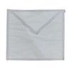masonic white cotton member masonic apron with drawstring enclosure