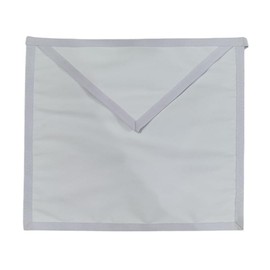 masonic white cotton member masonic apron with drawstring enclosure