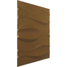 Ekena Millwork 19 5/8"W x 19 5/8"H Thompson EnduraWall Decorative 3D Wall Panel, Gold Rush (Covers 2.67 Sq. Ft.