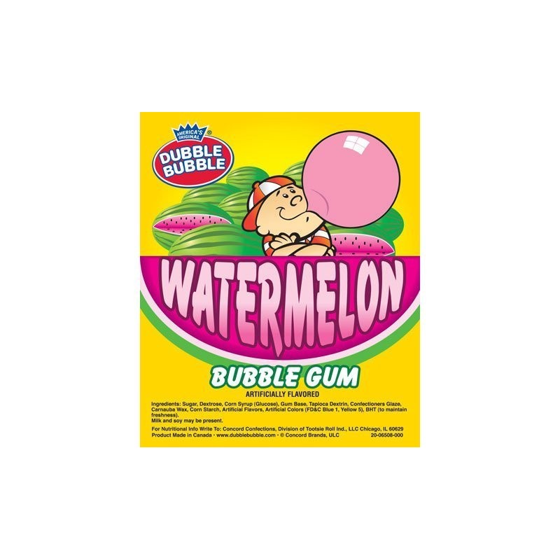 Dubble Bubble Watermelon Gumballs - 2 lbs + Bonus Surprise