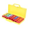 8 Note Colorful Resonator Bells with Case Removable Plates Plastic