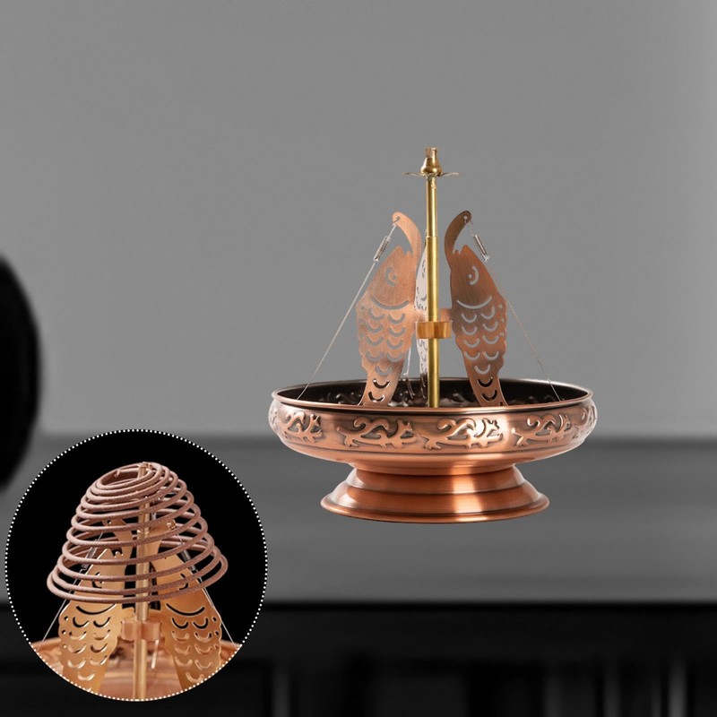 B Baosity Incense Base Spiral Coils Incense Holder Easy to