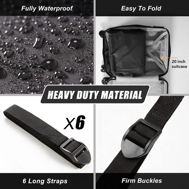 CZC AUTO Hitch Cargo Carrier Bag, 20 cu. ft Waterproof/Rainproof/Weatherproof