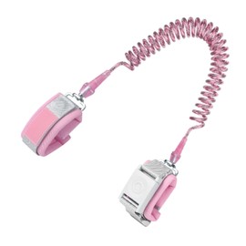 Toddler Leash, Easy to Use Anti-Lost Wrist Strip, Additional Safety for Family Travel (Pink)