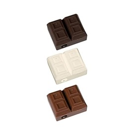 Chocolate Bar Pencil Sharpeners with Scented Erasers (6X pcs)