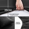 Moonlight Bedding Double Fitted Sheet - 25cm Deep Pockets Ultra