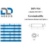 D2D | Pack of 10 - Grub Screws - Size: